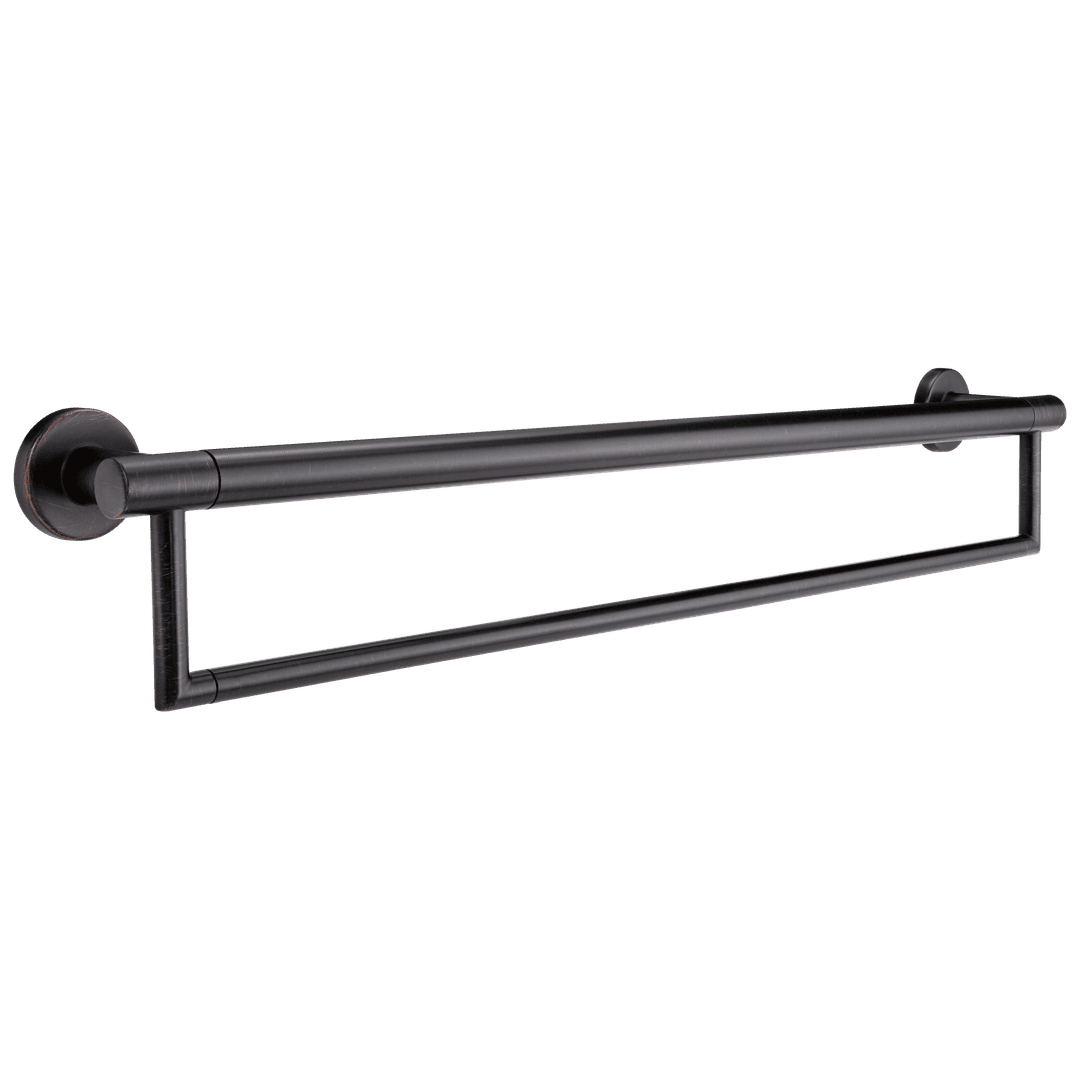 BathSafety 24'' Contemporary Towel Bar with Assist Bar - Venetian Bronze by Delta Faucet