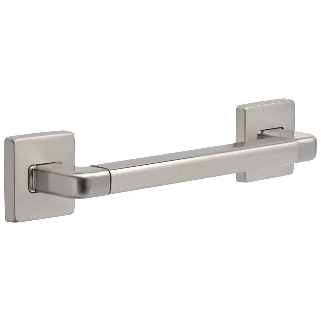 BathSafety 12'' Angular Modern Decorative ADA Grab Bar - Stainless by Delta Faucet