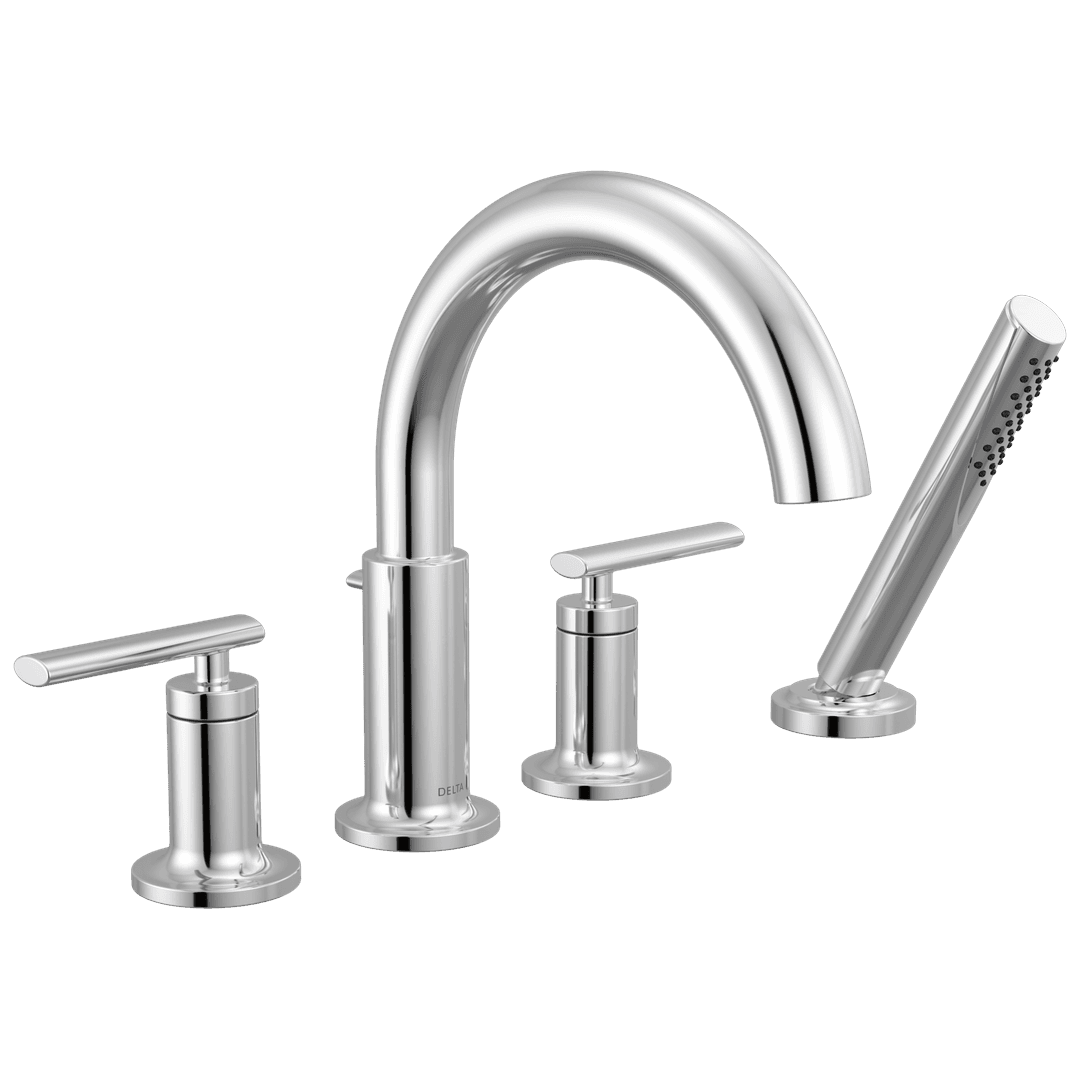 Altado Roman Tub Trim with Hand Shower Chrome by Delta Faucet