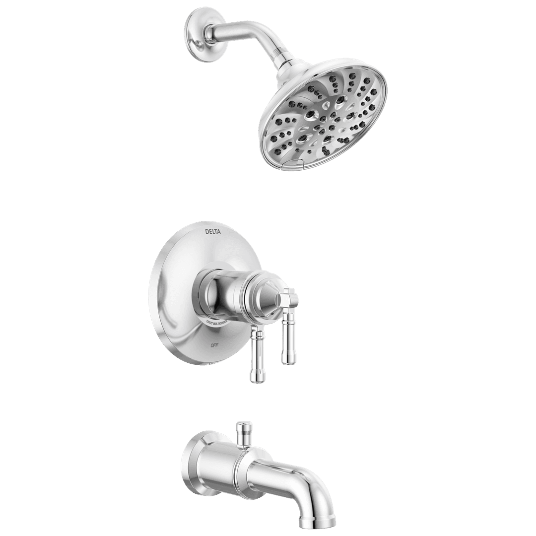 BroderickE 17T Series Tub Shower Trim - Lumicoat Chrome by Delta Faucet