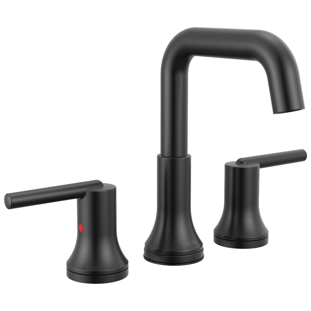 Delta Faucet Trinsic Two Handle Widespread Bathroom Faucet - Matte Black by Delta Faucet