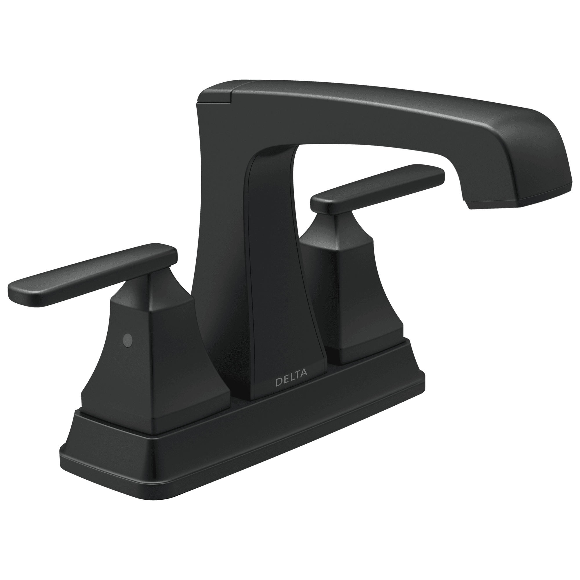 Delta Faucet Ashlyn Two Handle Centerset Lavatory Faucet - Metal Pop-Up - Matte Black by Delta Faucet