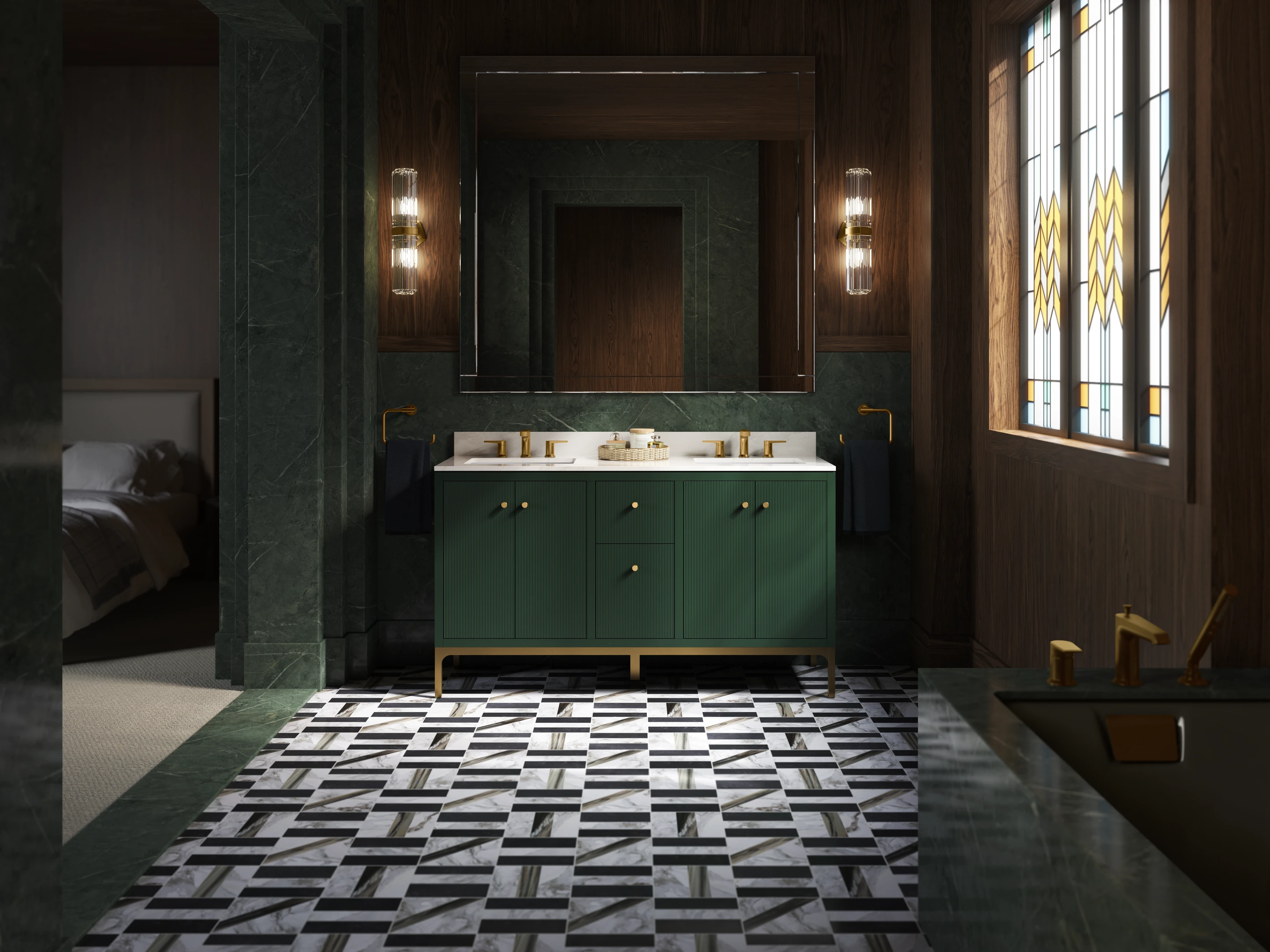 Luxury bathroom interior